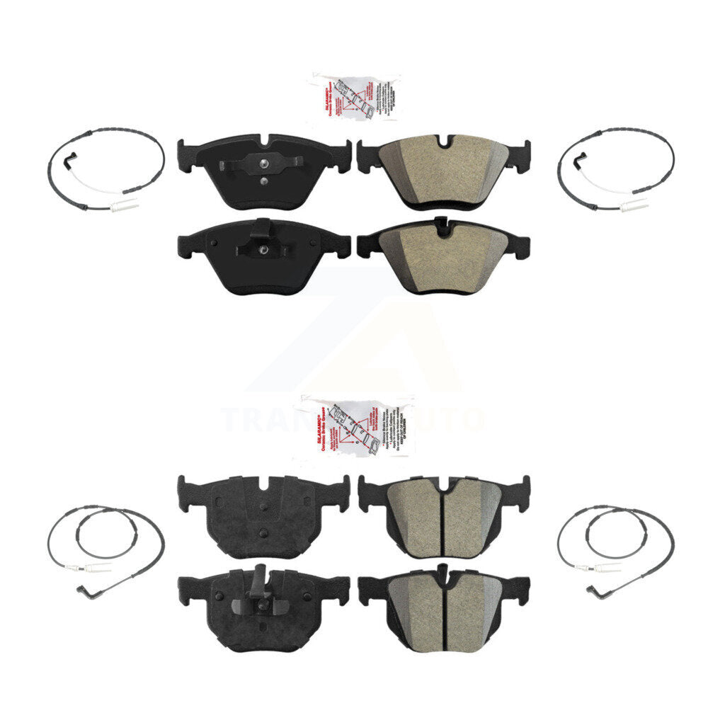 Ceramic Brake Pads Wear Sensor Front Rear Kit For 2009-2010 BMW 335i xDrive 3.0L