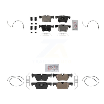 Ceramic Disc Brake Pads Wear Sensor Front Rear Kit For BMW 320i xDrive 328d 2.0L
