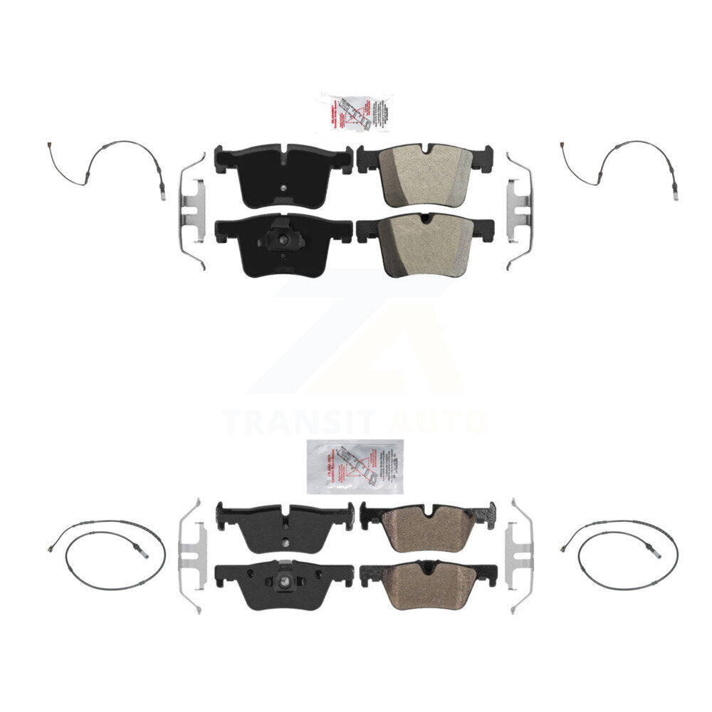 Ceramic Disc Brake Pads Wear Sensor Front Rear Kit For BMW 320i xDrive 328d 2.0L