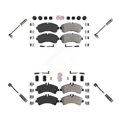 Ceramic Brake Pads & Extra Wear Sensor Front Rear Kit For Mercedes-Benz Sprinter