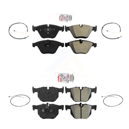 Ceramic Brake Pads Wear Sensor Front Rear Kit For BMW X1 xDrive35i with AWD 3.0L