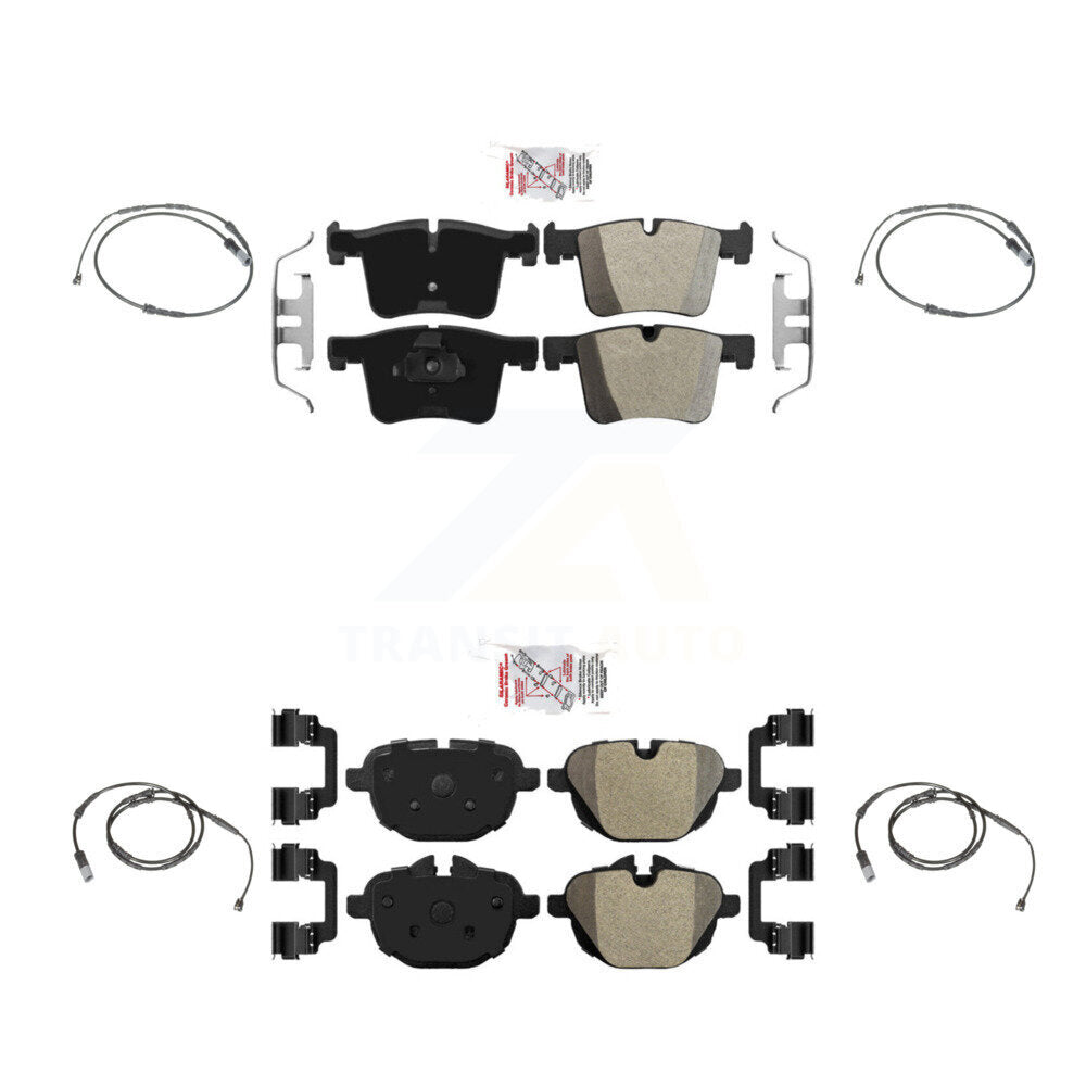 Ceramic Disc Brake Pads And Wear Sensors Front Rear Kit For BMW X3 X4