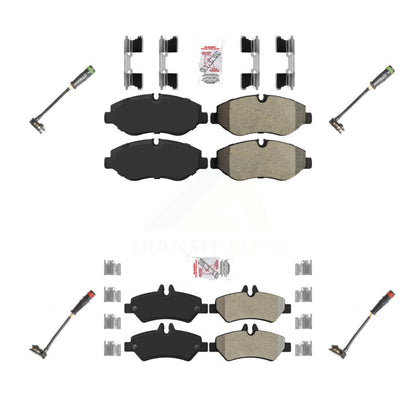 Ceramic Brake Pad And Wear Sensor Front Rear Kit For Sprinter 2500 Mercedes-Benz