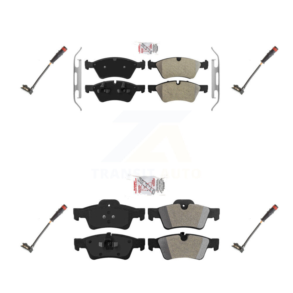 Ceramic Brake Pads Wear Sensor Front Rear Kit For Mercedes-Benz ML350 R350 GL450