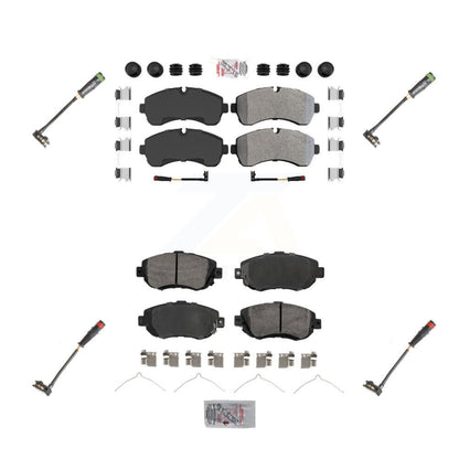 Ceramic Brake Pads & Extra Wear Sensor Front Rear Kit For Mercedes-Benz Sprinter