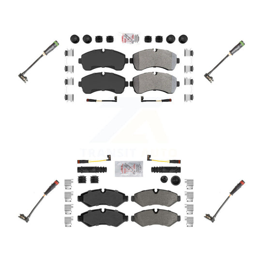 Ceramic Brake Pads & Extra Wear Sensor Front Rear Kit For Mercedes-Benz Sprinter