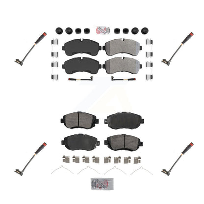 Ceramic Brake Pads & Extra Wear Sensor Front Rear Kit For Mercedes-Benz Sprinter