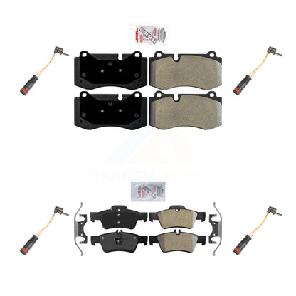 Ceramic Brake Pads Wear Sensor Front Rear Kit For 07-08 Mercedes-Benz SL550 5.5L