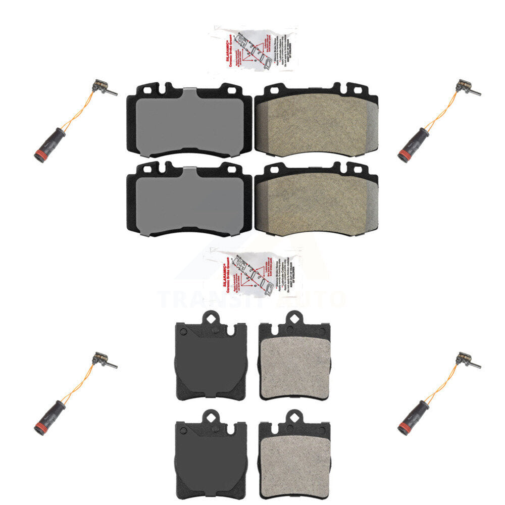 Ceramic Brake Pads Wear Sensor Front Rear Kit For Mercedes-Benz C230 SLK350 C320