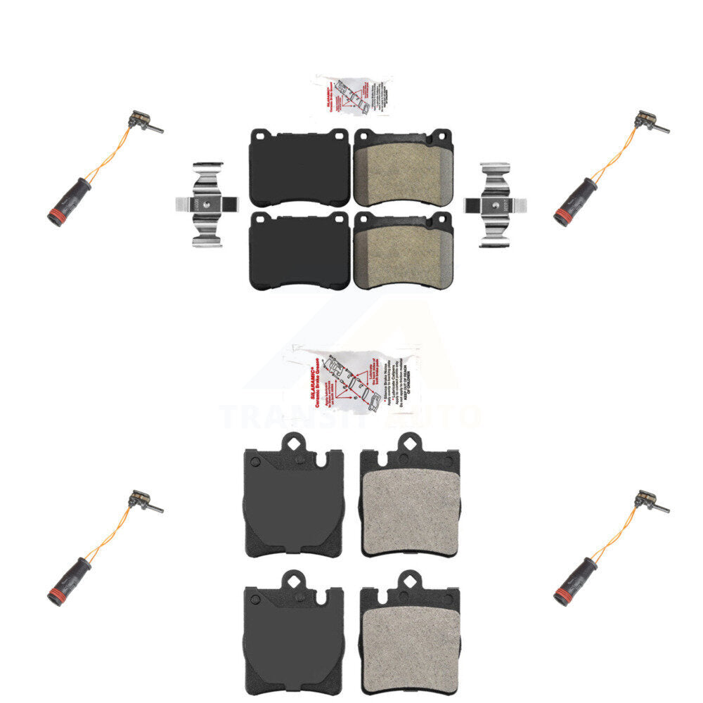 Ceramic Brake Pads Wear Sensor Front Rear Kit For Mercedes-Benz SLK350 C230 C320