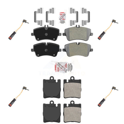Ceramic Brake Pads Wear Sensor Front Rear Kit For Mercedes-Benz C280 C320 CLK320