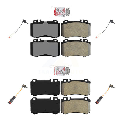 Ceramic Disc Brake Pads & Wear Sensor Front Rear Kit For Mercedes-Benz S600 5.5L