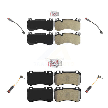 Ceramic Brake Pad & Wear Sensor Front Rear Kit For 2008-2009 Mercedes-Benz SL600