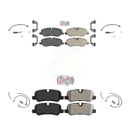 Ceramic Disc Brake Pads And Wear Sensors Front Rear Kit For Land Rover Range