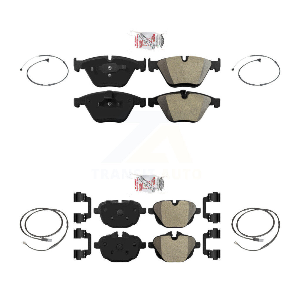 Ceramic Disc Brake Pads And Wear Sensors Front Rear Kit For BMW Z4