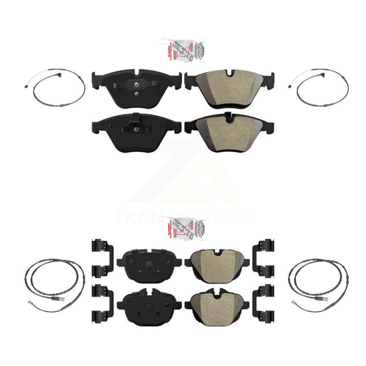 Ceramic Disc Brake Pads And Wear Sensors Front Rear Kit For BMW Z4