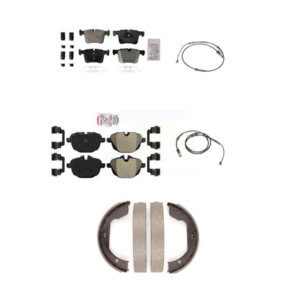 Ceramic Brake Pad And Wear Sensor Front Rear Kit (5Pc) For 2011 BMW X3 xDrive28i