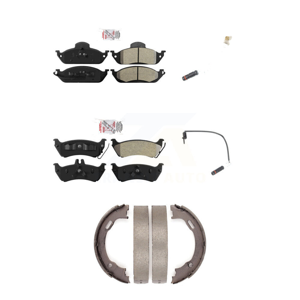 Ceramic Brake Pad Wear Sensor Front Rear Kit (5Pc) For Mercedes-Benz ML320 ML350