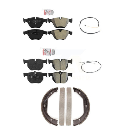Ceramic Disc Brake Pads And Wear Sensors Front Rear Kit (5Pc) For BMW X1