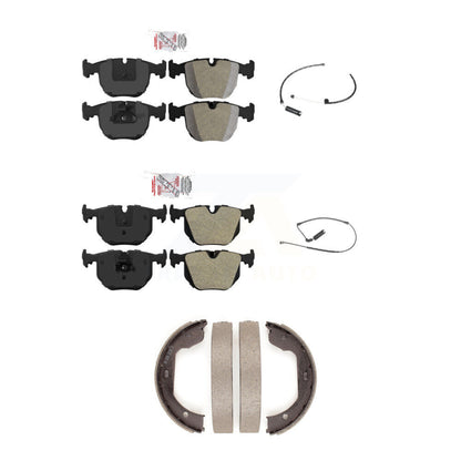 Ceramic Disc Brake Pads And Wear Sensors Front Rear Kit (5Pc) For BMW X5