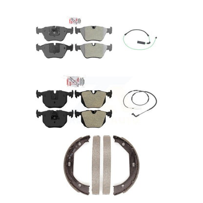 Ceramic Disc Brake Pads Wear Sensor Front Rear Kit (5Pc) For 2005 BMW 330xi 3.0L