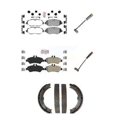 Ceramic Brake Pad Extra Wear Sensor Front Rear Kit (5Pc) For Sprinter 2500 Dodge