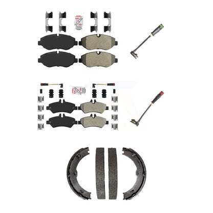 Ceramic Brake Pad Extra Wear Sensor Front Rear Kit (5Pc) For Sprinter 2500 Dodge