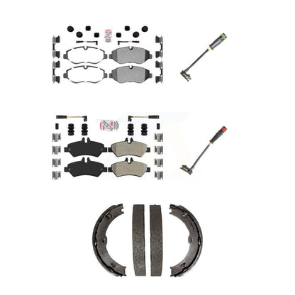 Ceramic Brake Pad Extra Wear Sensor Front Rear Kit (5Pc) For Sprinter 2500 Dodge