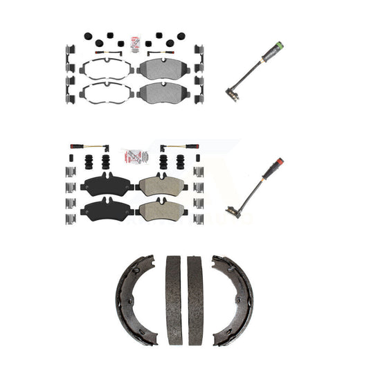 Ceramic Brake Pad Extra Wear Sensor Front Rear Kit (5Pc) For Sprinter 2500 Dodge