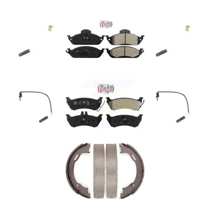 Ceramic Brake Pad Wear Sensor Front Rear Kit (7Pc) For Mercedes-Benz ML320 ML350