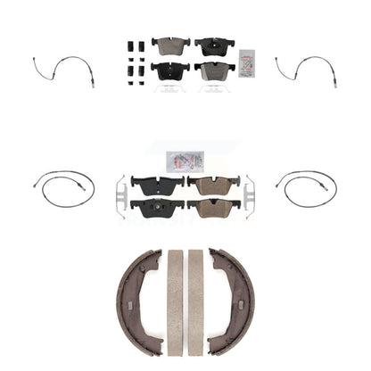 Ceramic Brake Pad Wear Sensor Front Rear Kit (7Pc) For BMW 320i xDrive 328d 2.0L