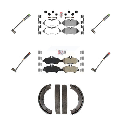 Ceramic Brake Pad Extra Wear Sensor Front Rear Kit (7Pc) For Sprinter 2500 Dodge