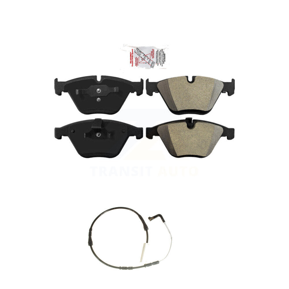 Ceramic Disc Brake Pads And Wear Sensors Front Kit For BMW 335i 323i 328i 335d