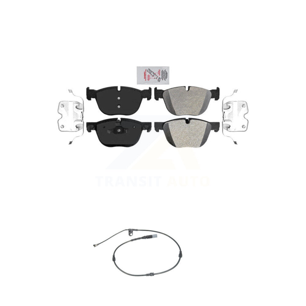 Ceramic Disc Brake Pads And Wear Sensors Front Kit For BMW X5 X6