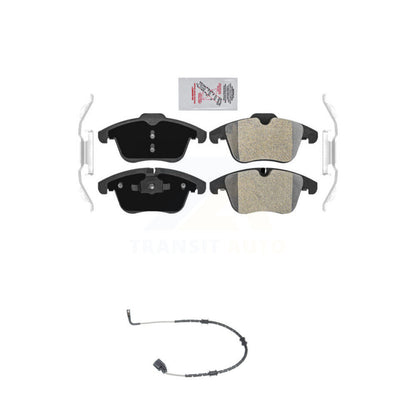 Ceramic Disc Brake Pads And Wear Sensors Front Kit For Jaguar XF