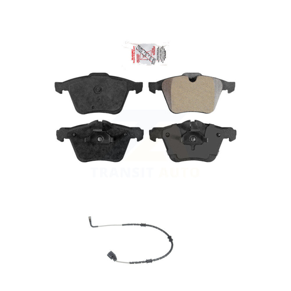 Ceramic Disc Brake Pads And Wear Sensors Front Kit For Jaguar XF XJ