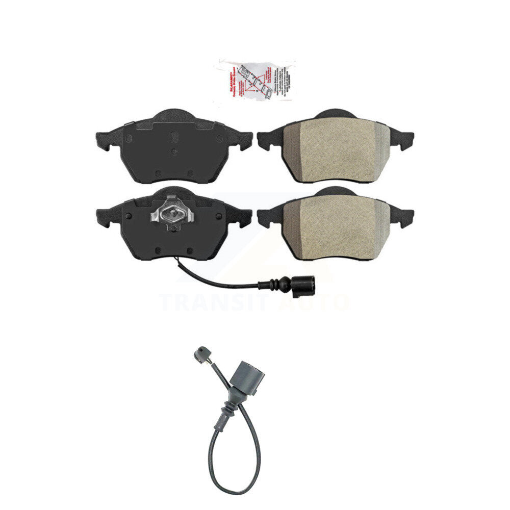 Ceramic Disc Brake Pads And Extra Wear Sensors Front Kit For Audi TT Quattro
