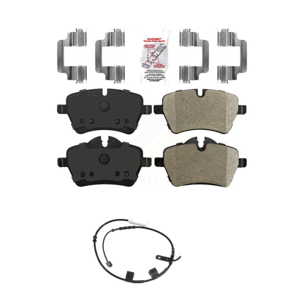 Ceramic Disc Brake Pads And Wear Sensors Front Kit For Mini Cooper