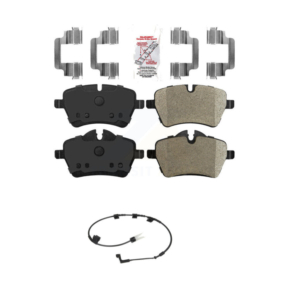 Ceramic Disc Brake Pads And Wear Sensors Front Kit For Mini Cooper