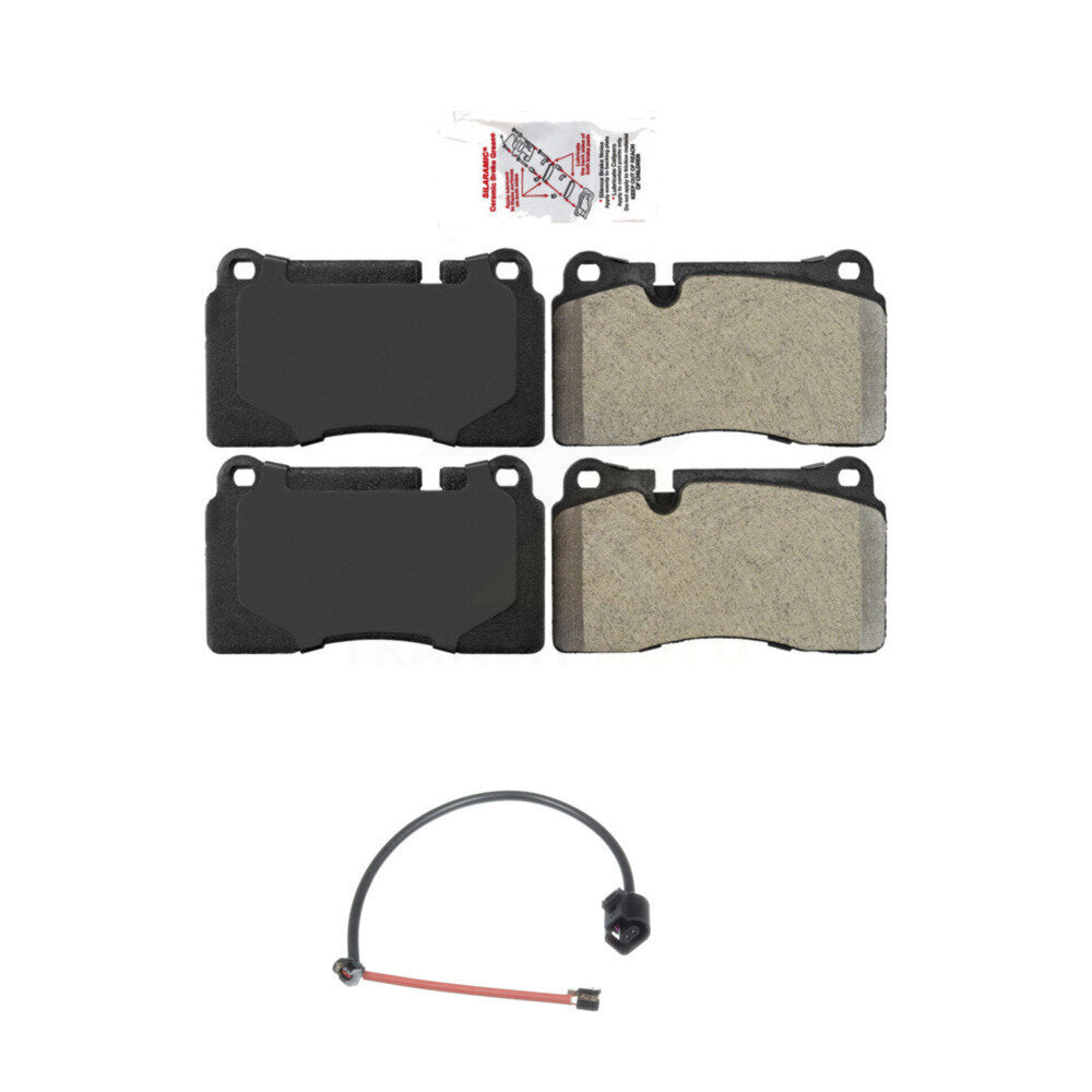 Ceramic Disc Brake Pads And Wear Sensors Front Kit For Audi TT RS Quattro