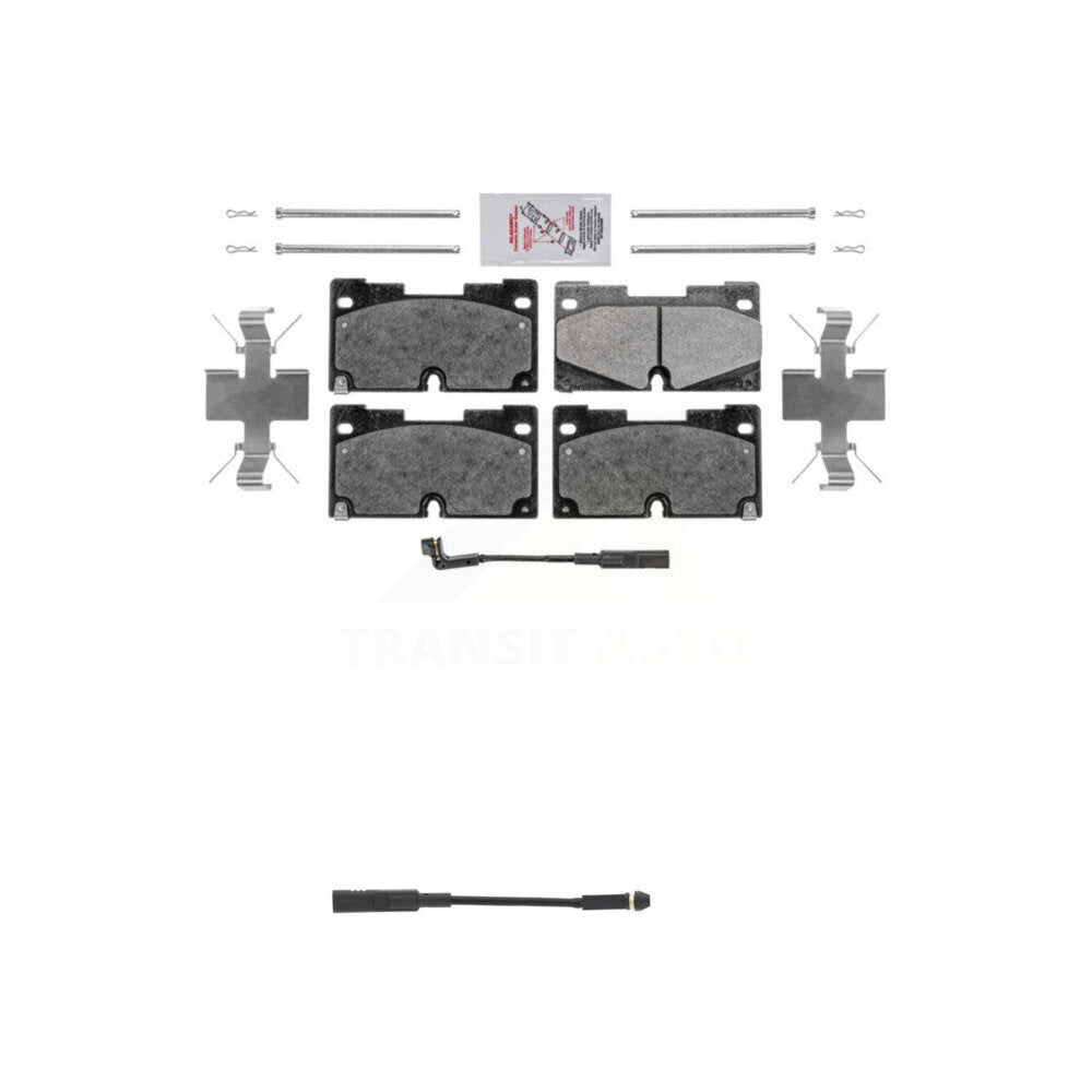 Ceramic Brake Pad & Extra Wear Sensor Front Kit For GMC Chevrolet Silverado 1500