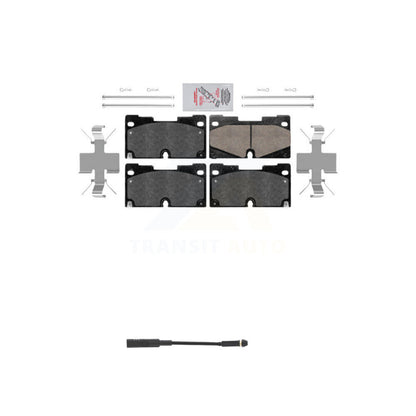 Ceramic Brake Pads Wear Sensor Front Kit For GMC Chevrolet Silverado 1500 Sierra