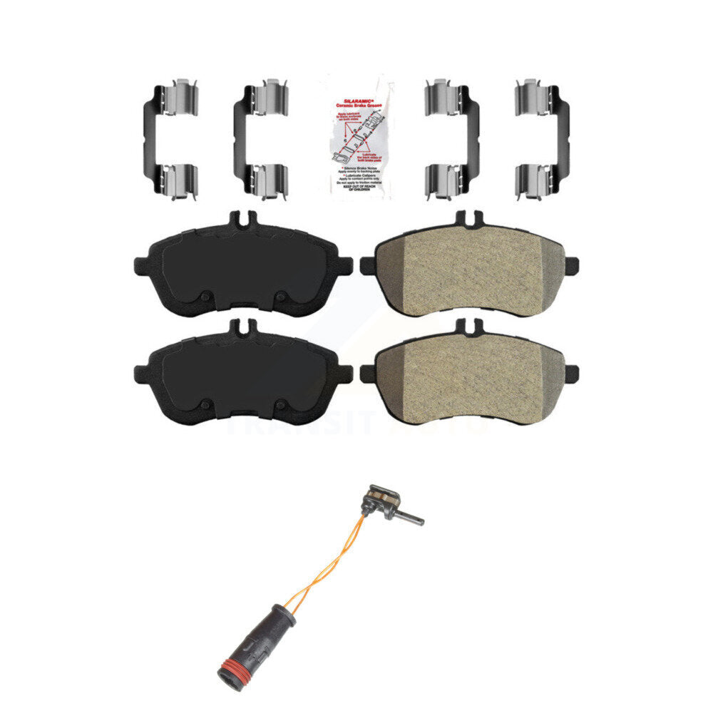 Ceramic Brake Pads Wear Sensor Front Kit For Mercedes-Benz C300 C250 C230 SLK250
