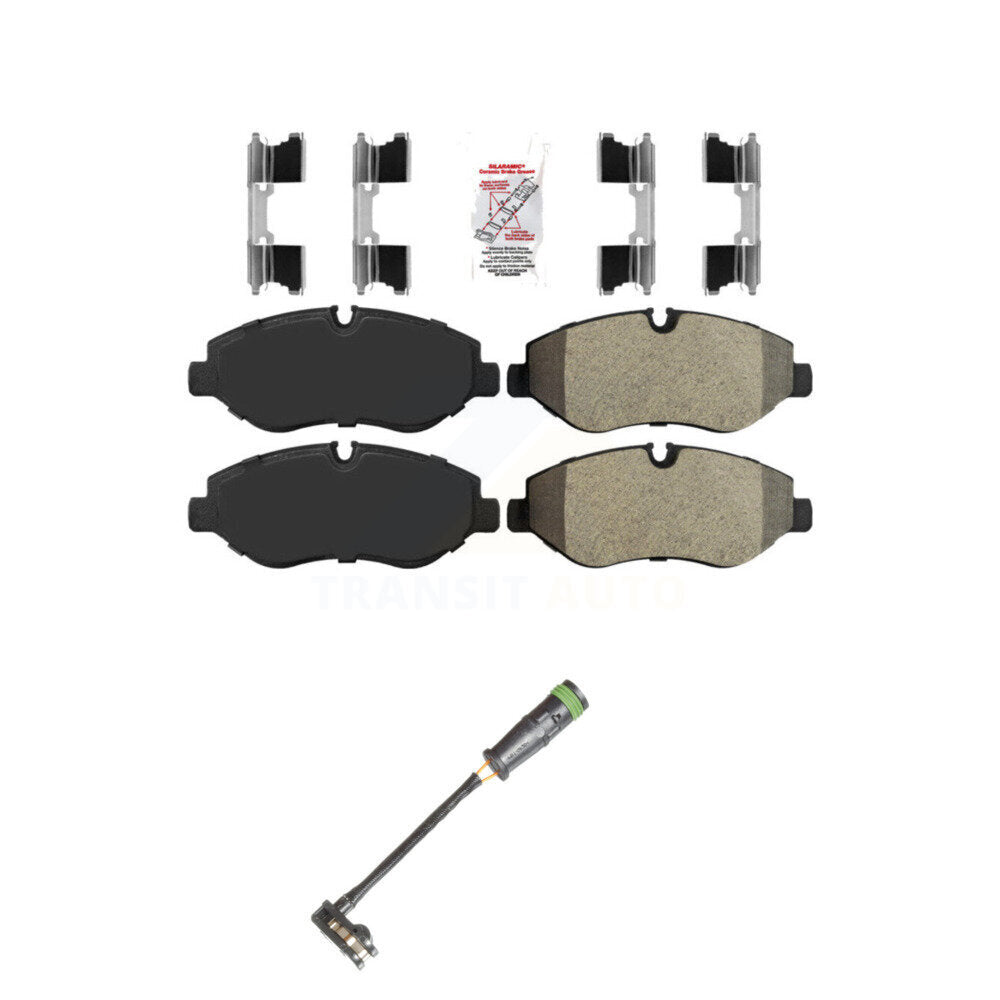 Ceramic Brake Pad & Wear Sensor Front Kit For Mercedes-Benz Sprinter 2500 Metris