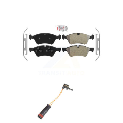 Ceramic Disc Brake Pads And Wear Sensors Front Kit For Mercedes-Benz E350 AWD