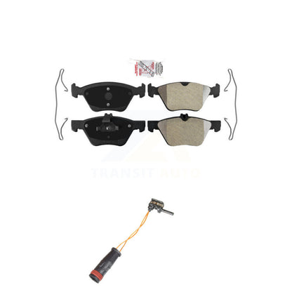 Ceramic Disc Brake Pads And Wear Sensors Front Kit For Mercedes-Benz E350 E300