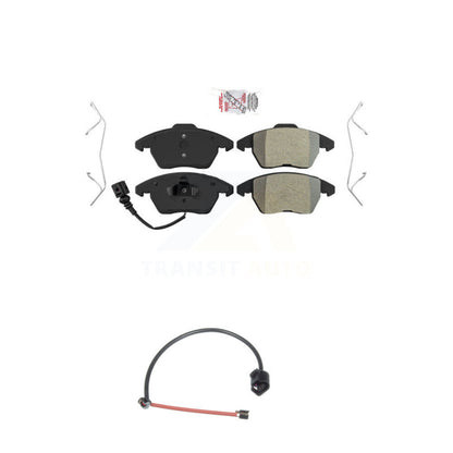 Ceramic Disc Brake Pads Wear Sensor Front Kit For 2012-2013 Audi TT Quattro 2.0L