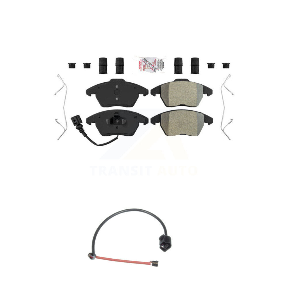 Ceramic Brake Pad Extra Wear Sensor Front Kit For 2012-2013 Audi TT Quattro 2.0L