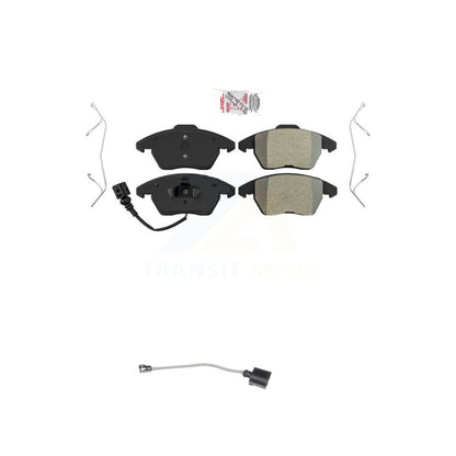 Ceramic Disc Brake Pad Wear Sensor Front Kit For Audi A3 Quattro Volkswagen Golf