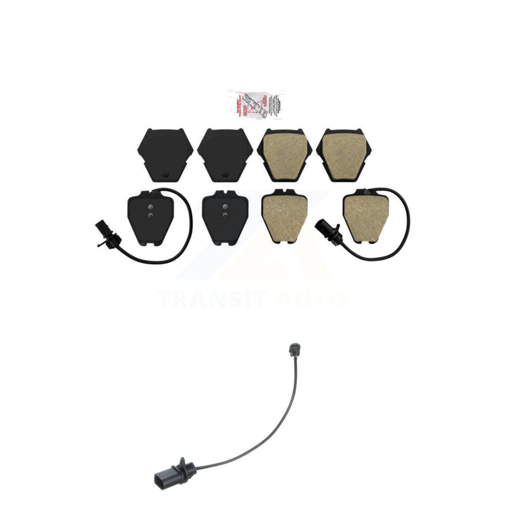 Ceramic Disc Brake Pads And Extra Wear Sensors Front Kit For Volkswagen Passat